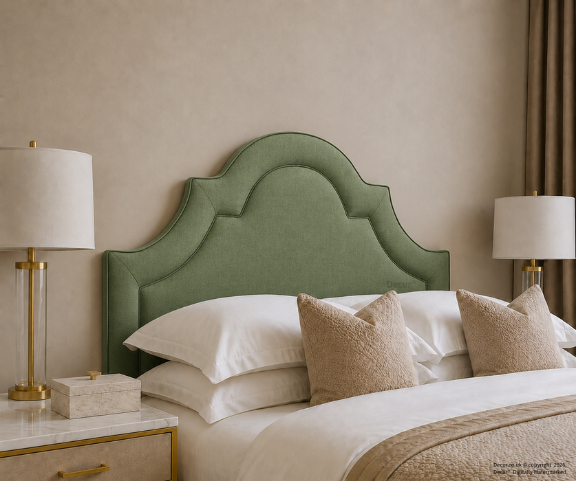 Curved Arched Headboard by Decur