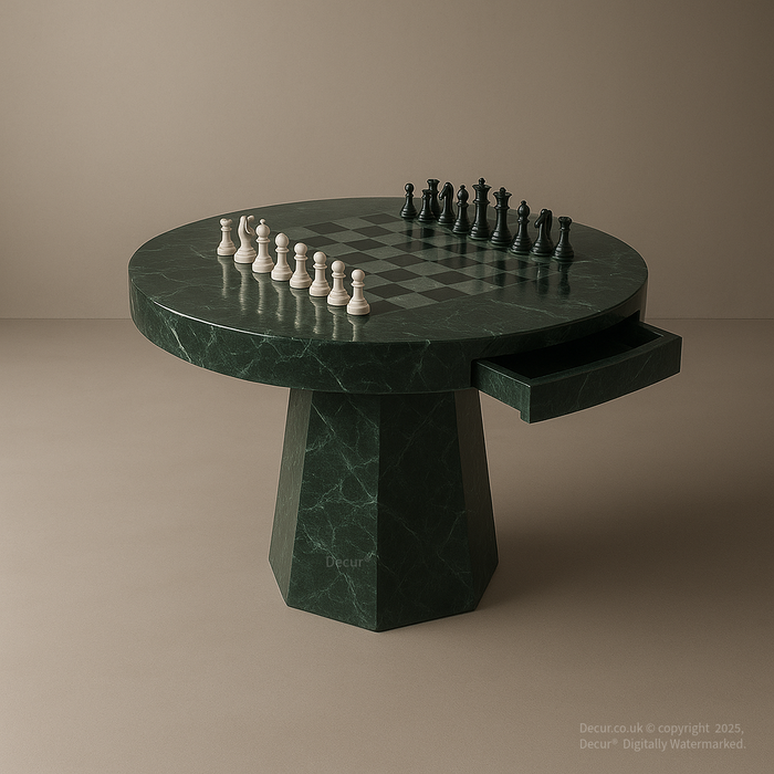 Marble Chess Table – Green