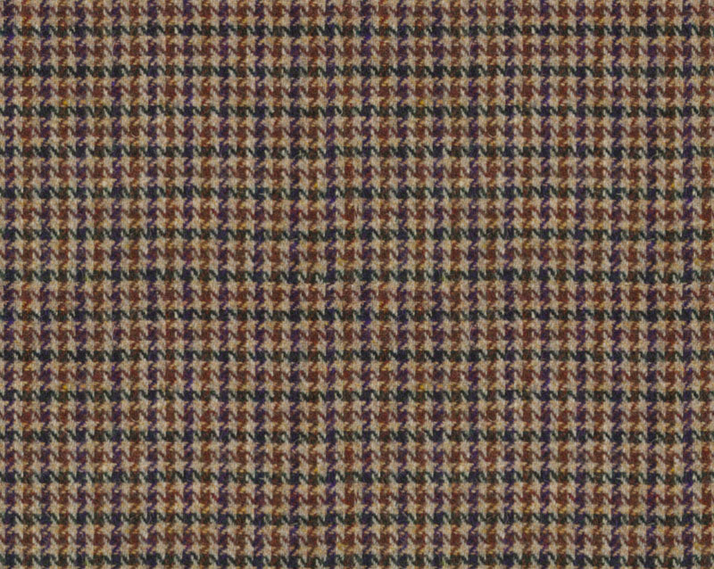 Malcolm Campbell Harris Tweed Wolf Tooth Fabric - Glen Monarch Heather