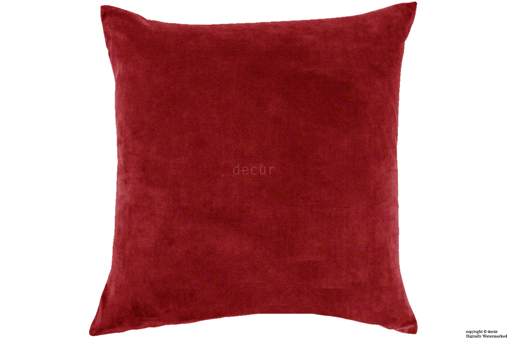 Malvern Velvet Cushion - Red