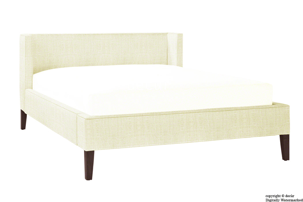 Banbury Linen Upholstered Bed - Cream