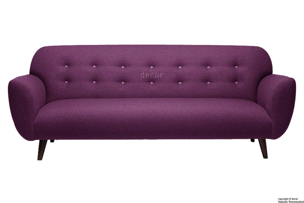 The Tomas Linen Sofa - Plum