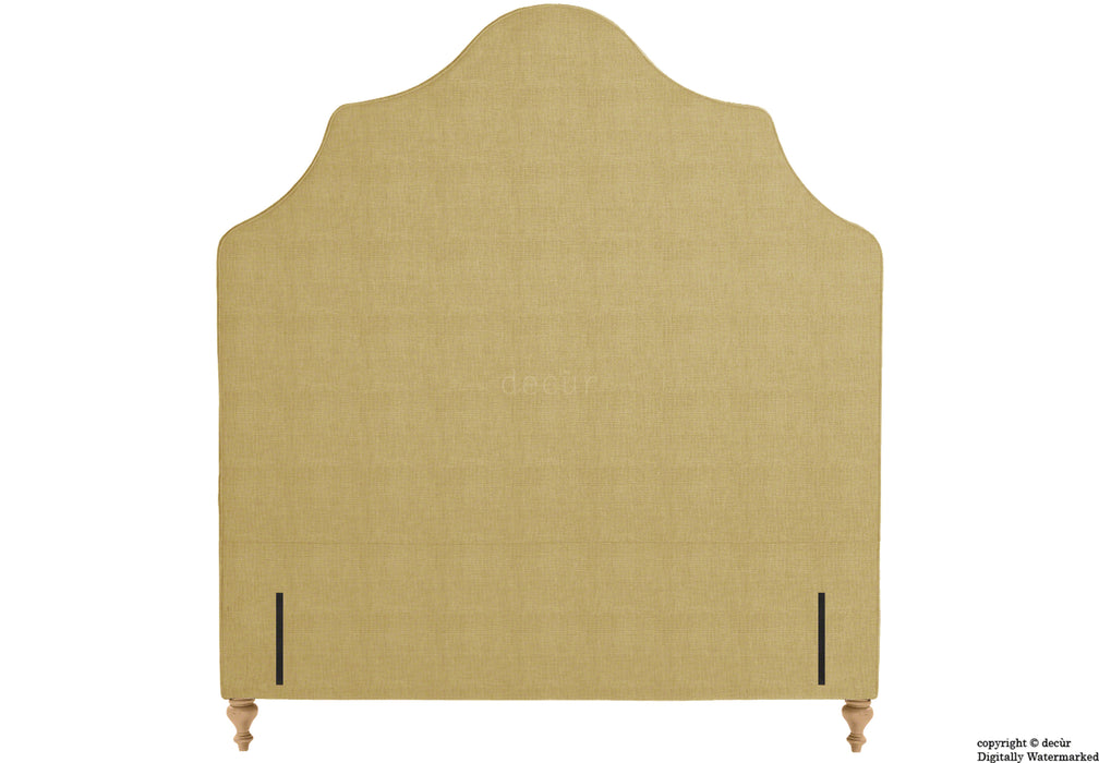 Elizabeth Floor Standing Headboard On Turned Wooden Legs - Honey