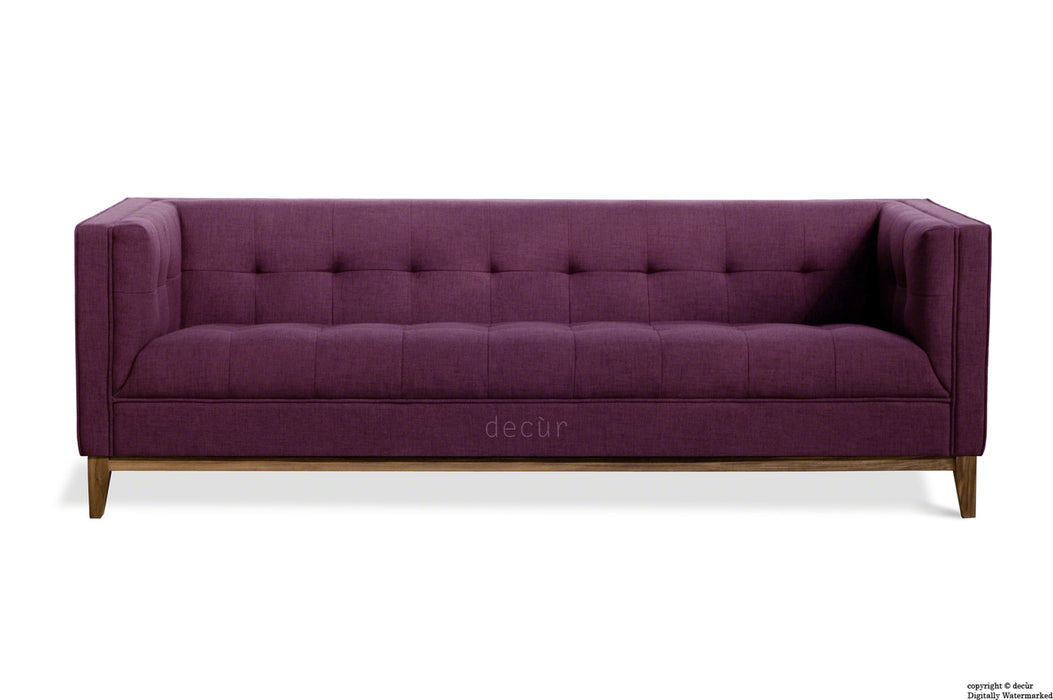 The Fifty Nine Linen Sofa - Aubergine