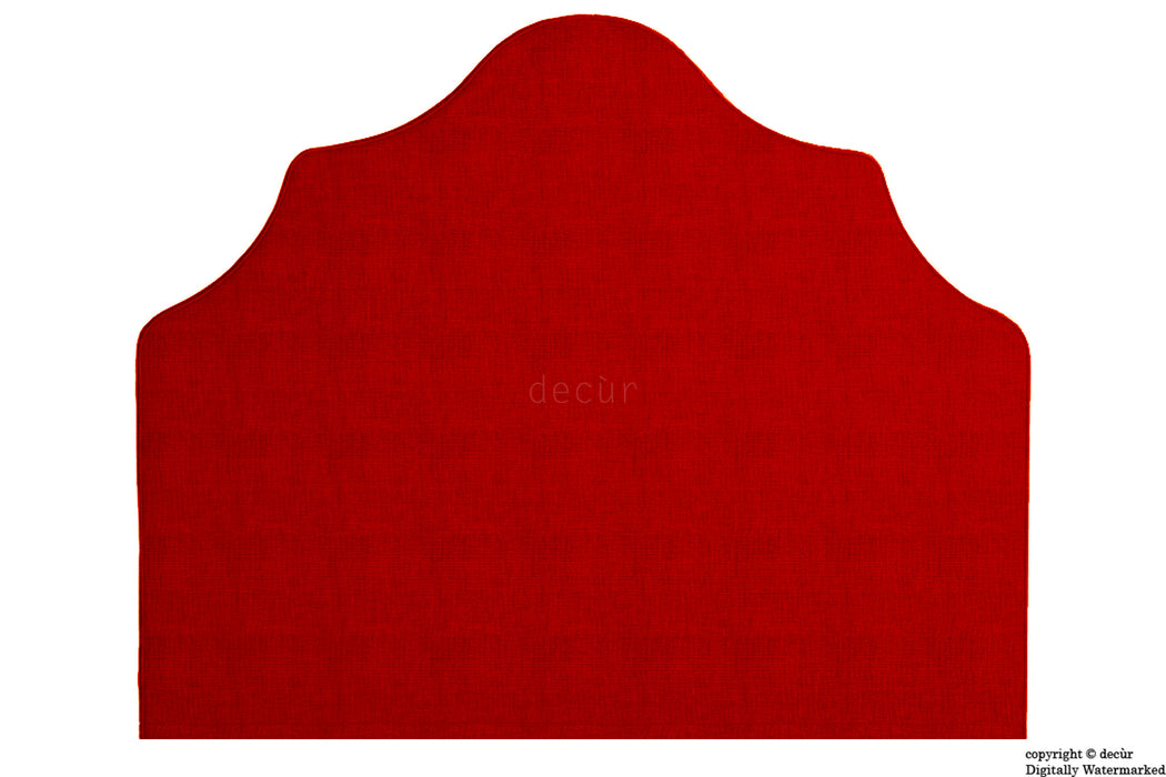 Elizabeth Wall Mounted Tall Headboard - Ruby Red