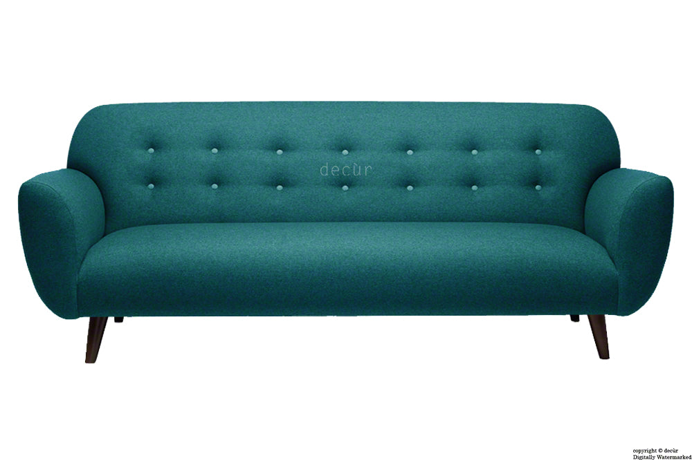 The Tomas Linen Sofa - Teal