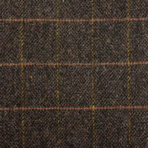 Harris Tweed Huntsman Check Fabric - Peatland