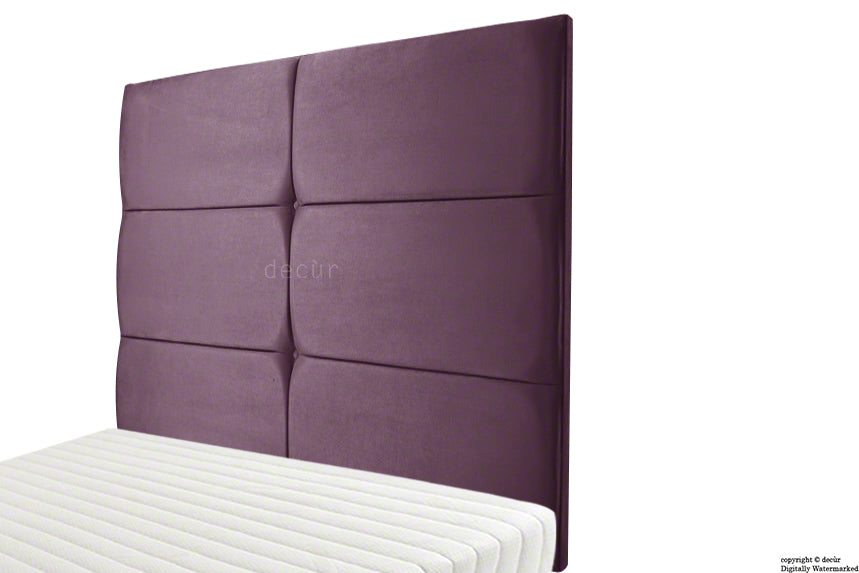 Bardi Wall High Velvet Headboard - Lavender