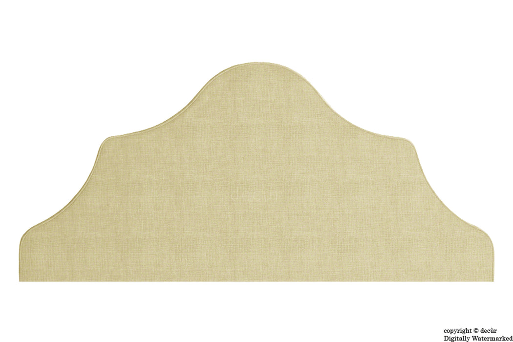 Elizabeth Divan Mounted Linen Headboard - Sand