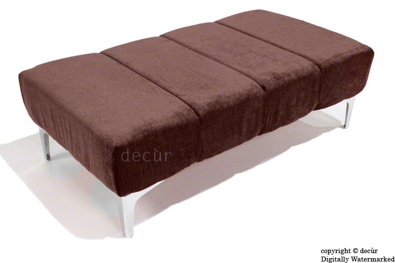 Abi Footstool - Brown with Optional Storage