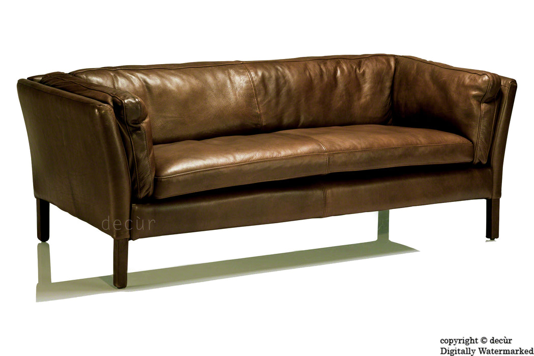Savoy Leather Sofa - Chocolate