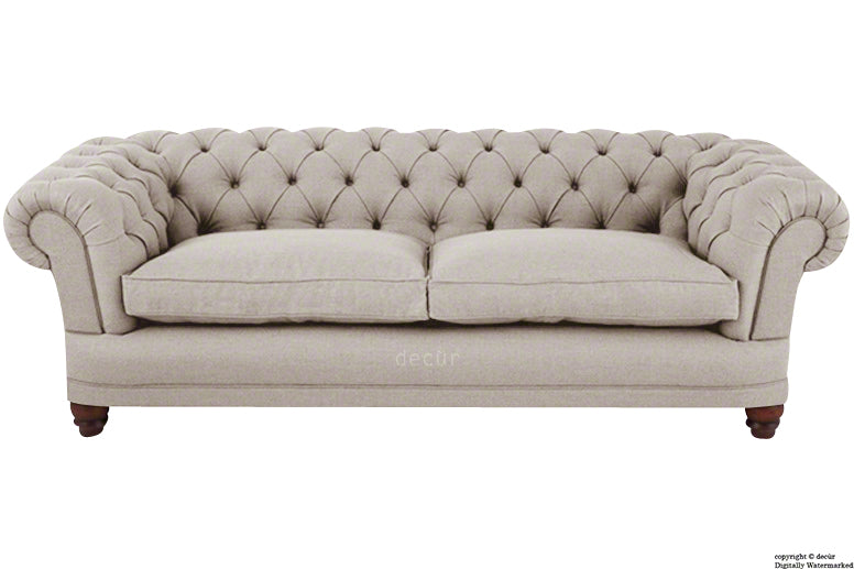 Abbotsford Linen Chesterfield Sofa - Linen