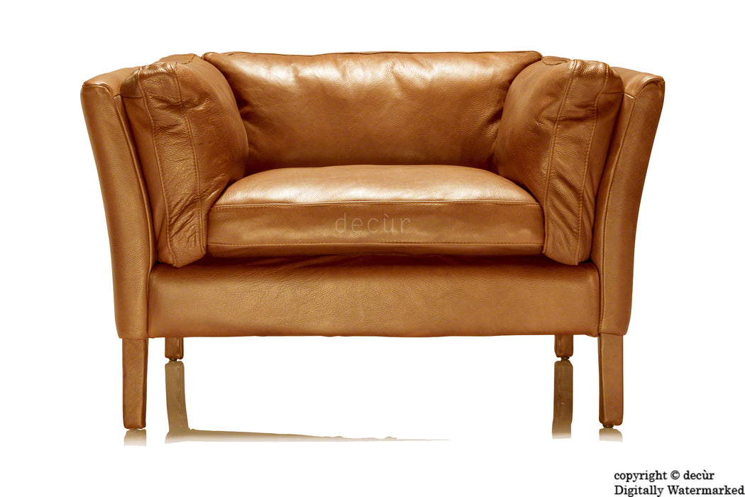 Savoy Leather Sofa - Tan
