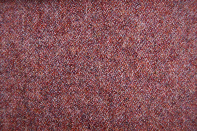 Elgar Wool Plain Tweed - Rhubarb