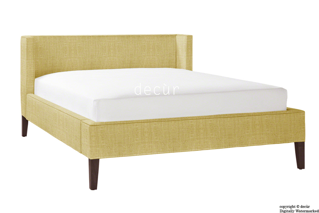 Banbury Linen Upholstered Bed - Honey