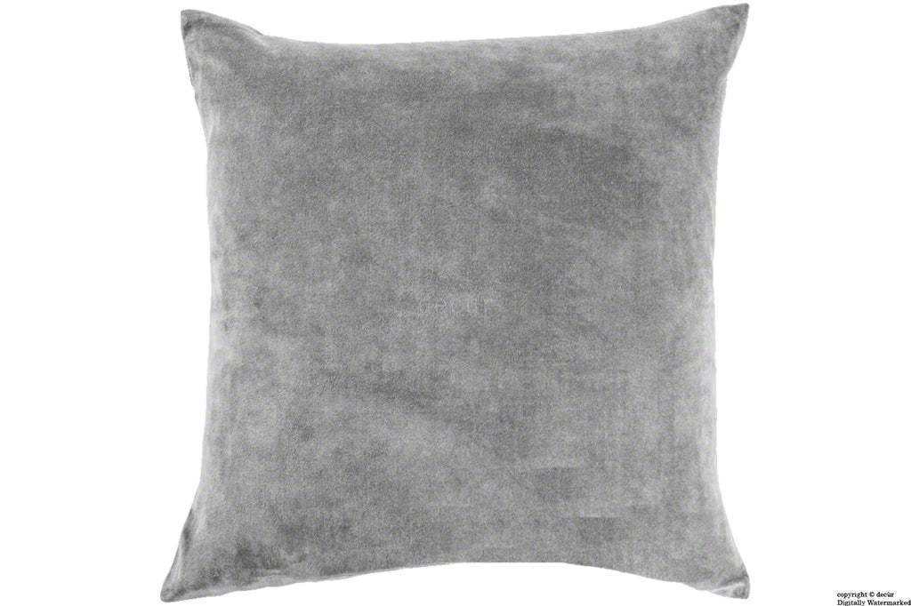 Malvern Velvet Cushion - Silver
