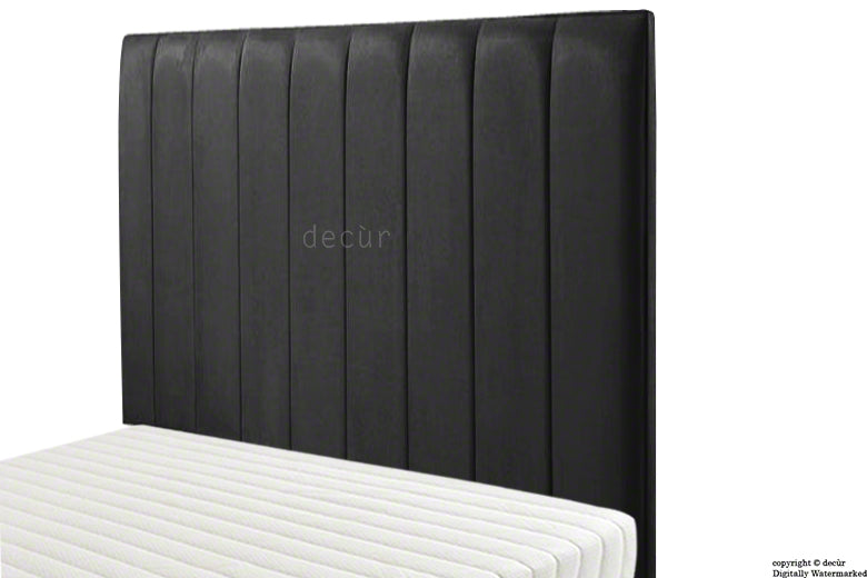 Petra Velvet Headboard - Cosmic Black