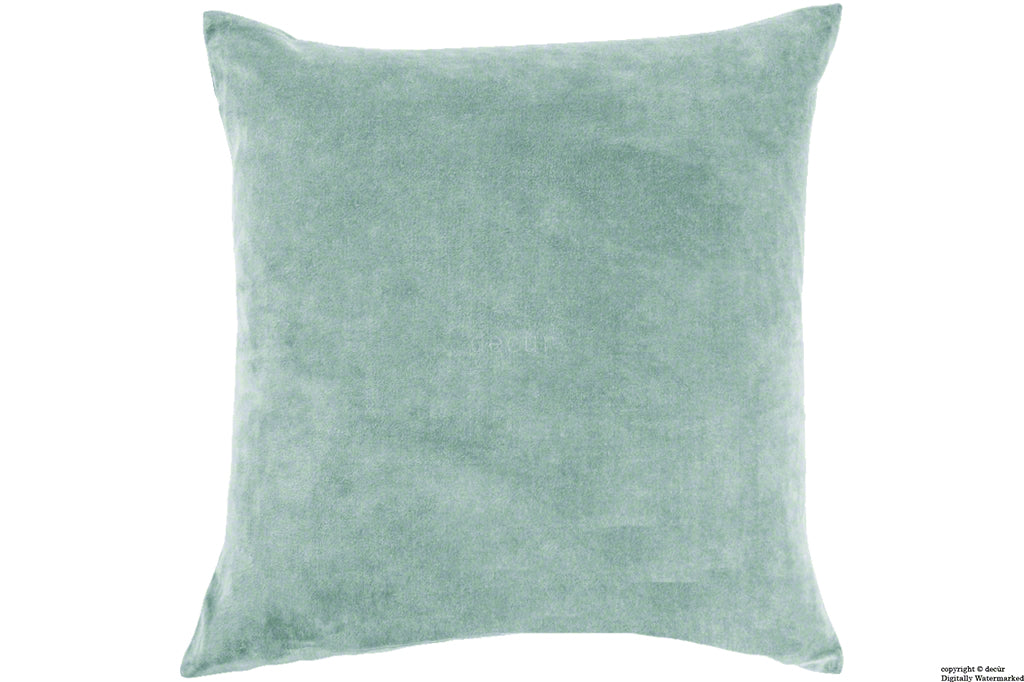 Malvern Velvet Cushion - Seaspray