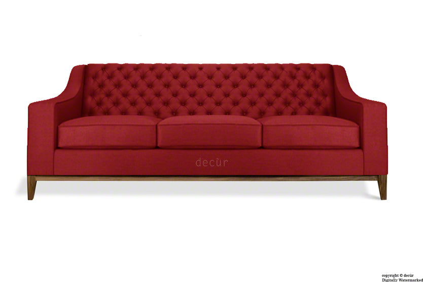 The Fifty Three Velvet Sofa - Red