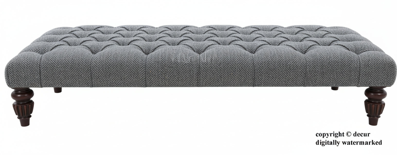 Bowmore Harris Tweed Footstool - All Colours