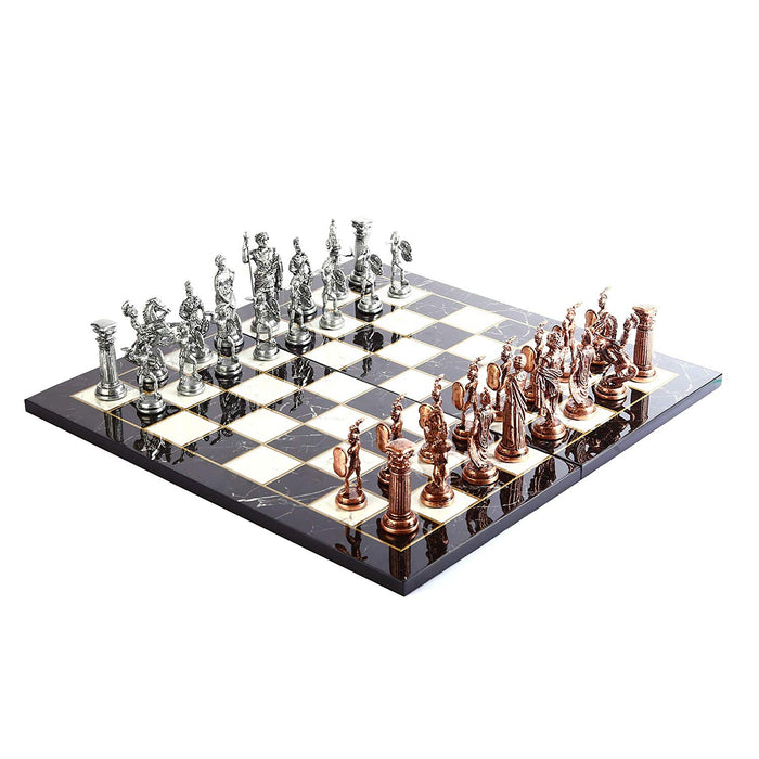 Handmade Chess Board with Mythical Figures