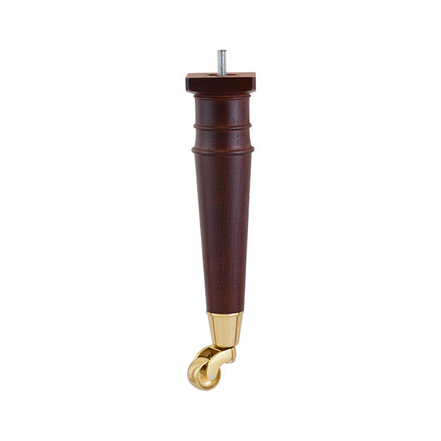 Wooden Brass Castor Leg WF5927M-C050