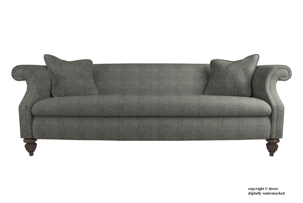 William Pendle Tweed Check Sofa - Charcoal