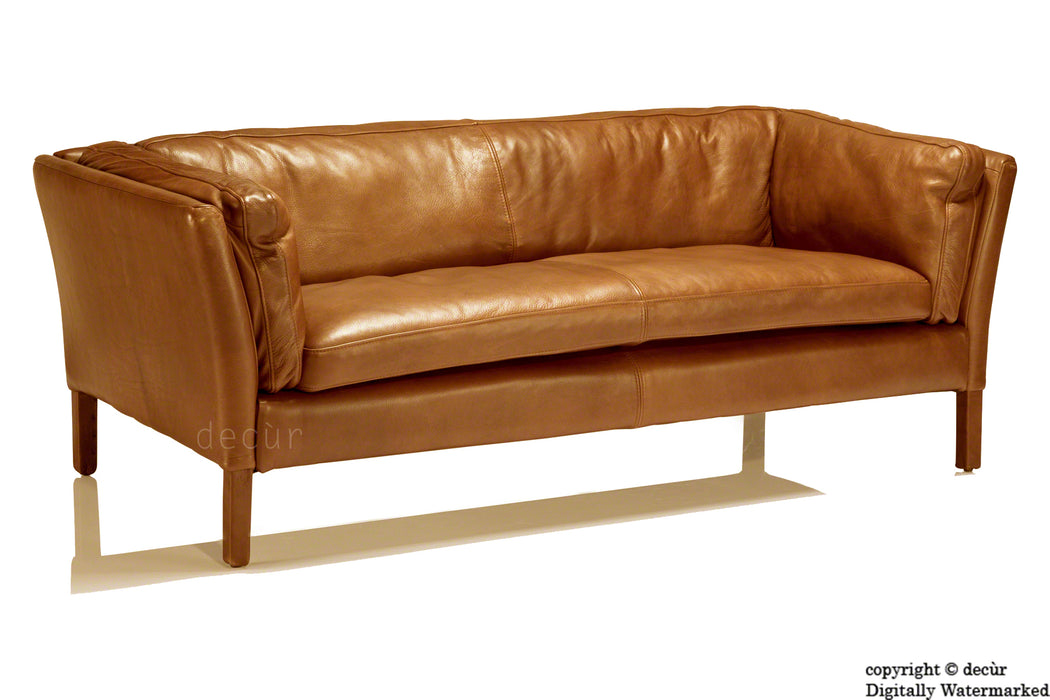 Savoy Leather Sofa - Tan