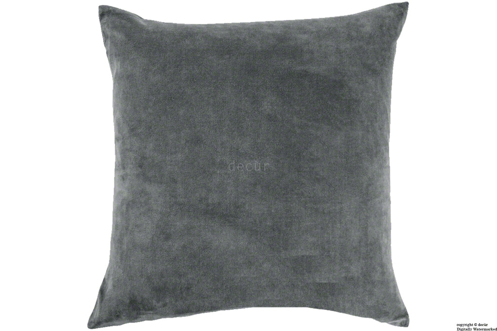 Malvern Velvet Cushion - Slate