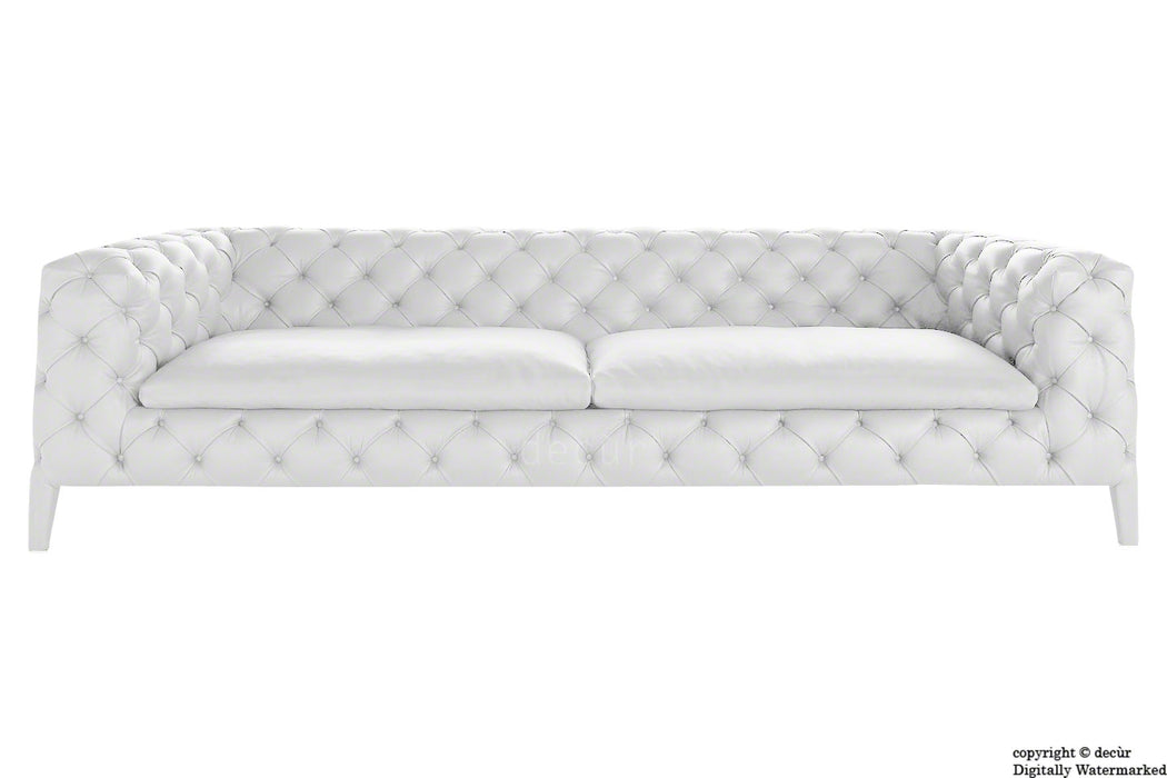 Rochester Leather Chesterfield Sofa - Soft Linen