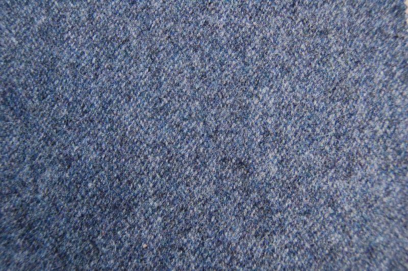 Elgar Wool Plain Tweed - Cobalt