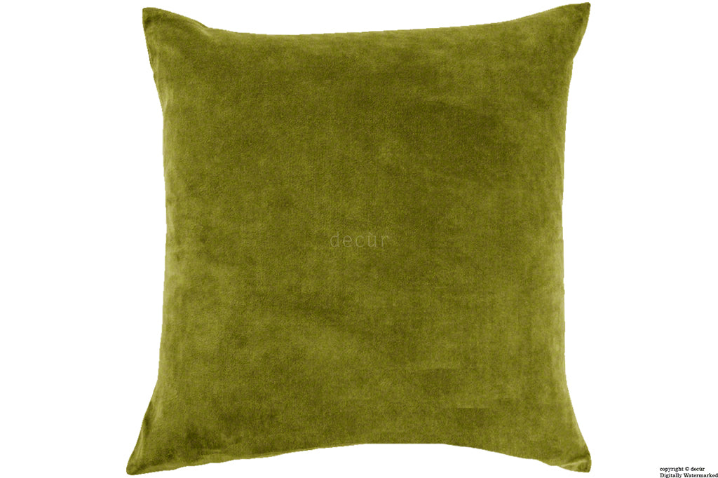 Malvern Velvet Cushion - Grass