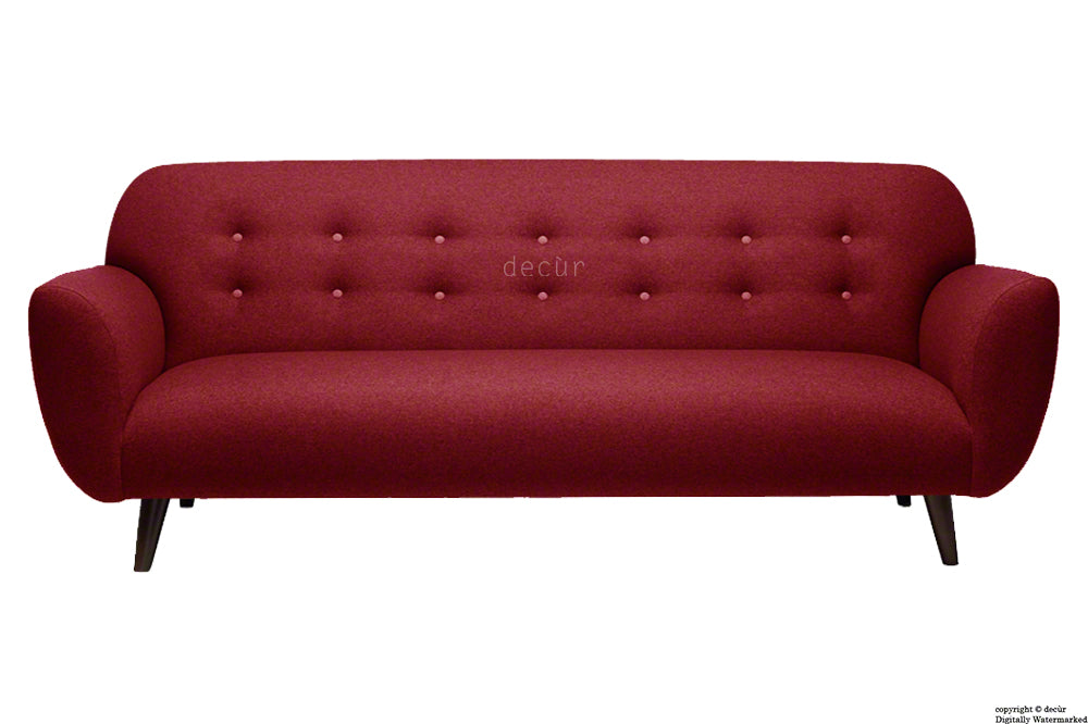 The Tomas Linen Sofa - Red