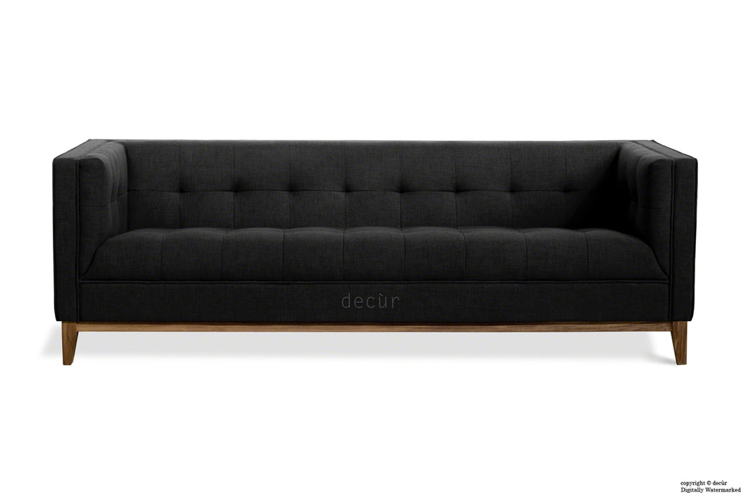 The Fifty Nine Linen Sofa - Ebony Black
