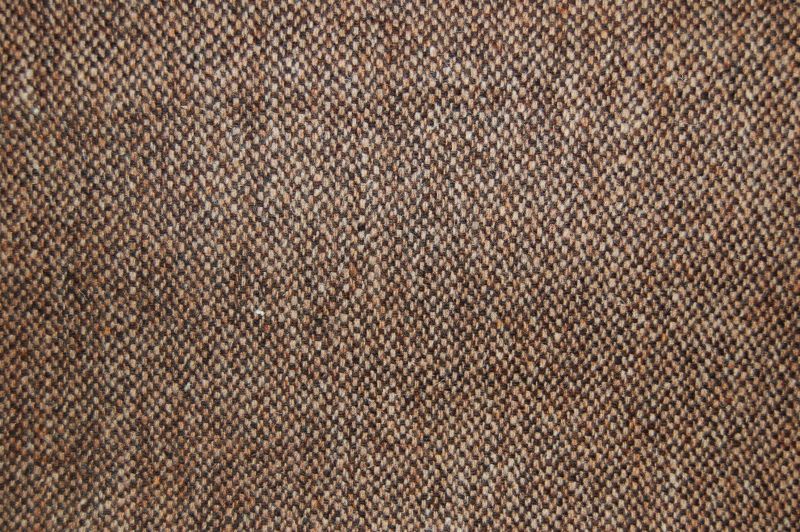 Harris Tweed Hebrides Plain Fabric - Laxdale Brown