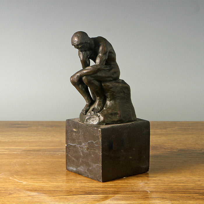 Famous Bronze Sculpture, Statue, Figurine, Reproduction Rodin Masterpiece Thinker Statue, in Bronze